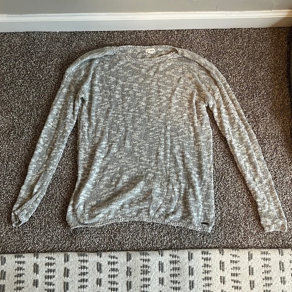 Gray lightweight sweater